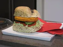 Canon Foods 'Quick n Easy' Chicken Breast Burgers - archival photograph