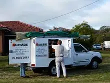 Aussie Outdoor Alfresco Cafe Blinds - archival photograph