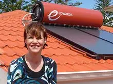 Edwards Solar Hot Water - archival photograph