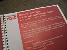 Cannon Foods Gourmet Chevups Barbeque with Garden Salad - archival photograph