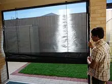 Aussie Outdoor Alfresco Cafe Blinds - archival photograph