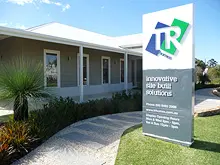 TR Homes 'Made using BlueScope Steel and Colorbond' - archival photograph