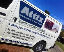 Attix Roof Access '$8000 Dust Proof Room Conversion Competition' - archival photograph
