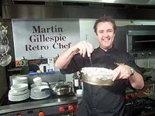 Cooking With Martin Gillespie - Retro Chef - archival photograph