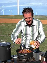 Cooking With Martin Gillespie - Retro Chef - archival photograph