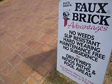 Faux Brick - archival photograph