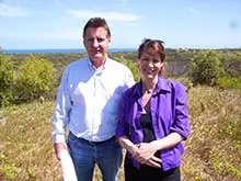 "The Dunes" on Greenough Bay - archival photograph