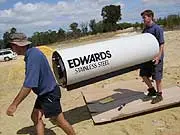 Edwards Solar Hot Water - archival photograph