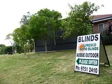 Aussie Outdoor Alfresco Cafe Blinds - archival photograph
