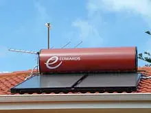 Edwards Solar Hot Water - archival photograph