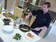 Cooking With Martin Gillespie - Retro Chef - archival photograph