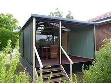 Aussie Outdoor Alfresco Cafe Blinds - archival photograph