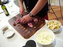 Cooking With Martin Gillespie - Retro Chef - archival photograph