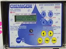 Pool Controls - archival photograph