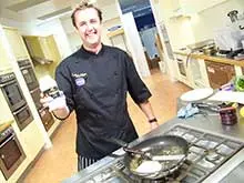 Cooking With Martin Gillespie - Retro Chef - archival photograph