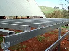 One Steel DuraGal Flooring System - archival photograph