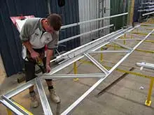 BlueScope / CMI Roof Trusses - archival photograph