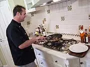 Cooking With Martin Gillespie - Retro Chef - archival photograph
