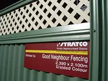 Stratco 'Good Neighbour Fencing' - archival photograph