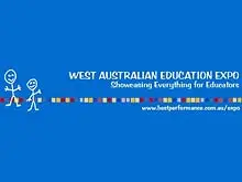 West Australian Education Expo "Attention all teachers/educators" - archival photograph