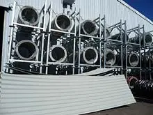 Rhino Water Tanks 'Made using Bluescope Steel' - archival photograph