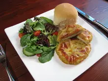 Canon Foods Crunchy Garlic Chicken Breast Parmigiana - archival photograph