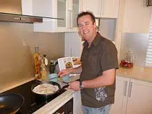 Cooking With Martin Gillespie - Retro Chef - archival photograph