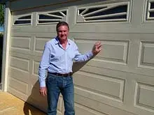 Centurion Garage Doors 'Made using BlueScope Steel' - archival photograph